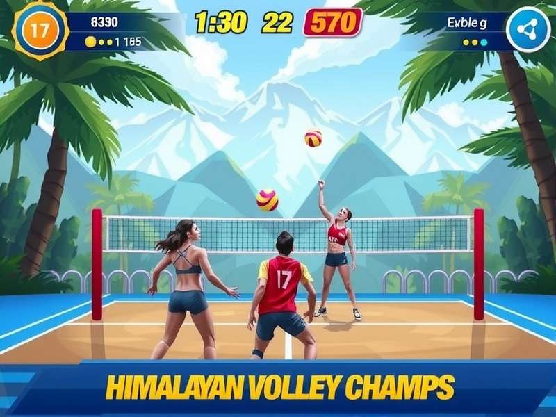 Himalayan Volley Champs Game Screenshot